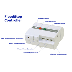 FloodStop V4 Auto Water Shut-Off for Water Heaters 1 1/4" Threaded (FS1-1-4NPT-V4)
