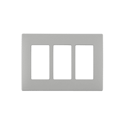 Leviton Renu 3 Gang Plastic Wallplate Pebble Gray (REWP3-PG)