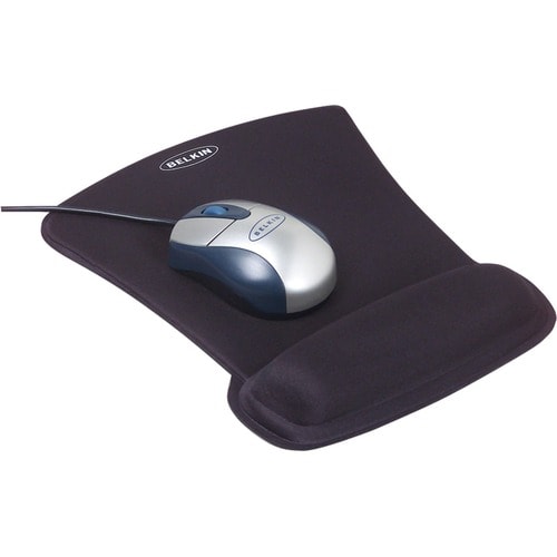 Alfombrilla de ratón de gel WaveRest de Belkin (negra), paquete de 1