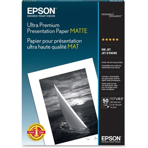 50 feuilles de papier mat d'archivage 11,7 x 16,5 pour stylet 2000p