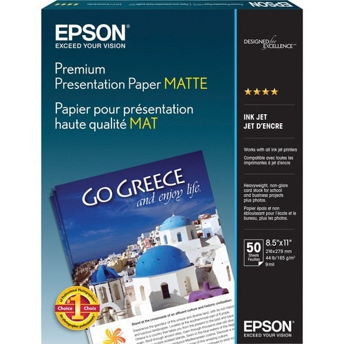 50 feuilles de papier de présentation de qualité supérieure, mat, format lettre