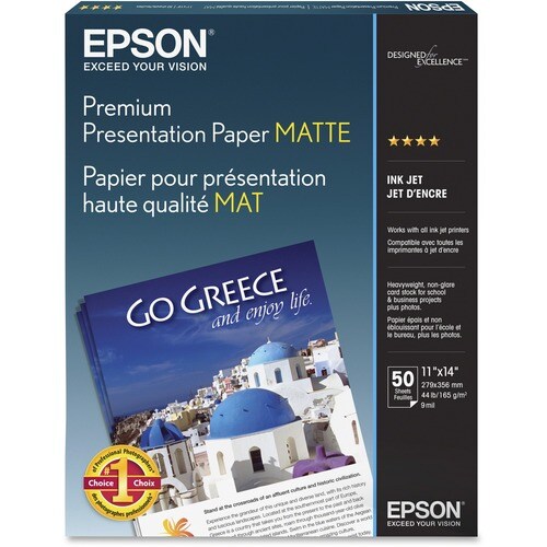 PAPIER DE PRÉSENTATION PREMIUM MAT 50 FEUILLES 11X14