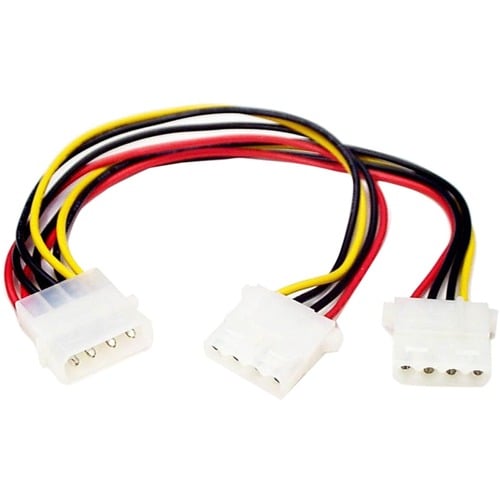 StarTech.com LP4 to 2x LP4 Power Y Splitter Cable