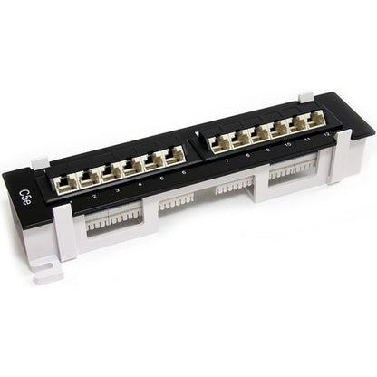 StarTech.com 1U 12 Port Wall Mount Cat5e 110 Patch Panel