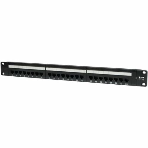 Tripp Lite 24-Port Cat5e Cat5 Rackmount Patch Panel 568B 110 Punch 1URM - 24 x R