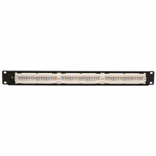 Tripp Lite 24-Port Cat5e Cat5 Rackmount Patch Panel 568B 110 Punch 1URM - 24 x R