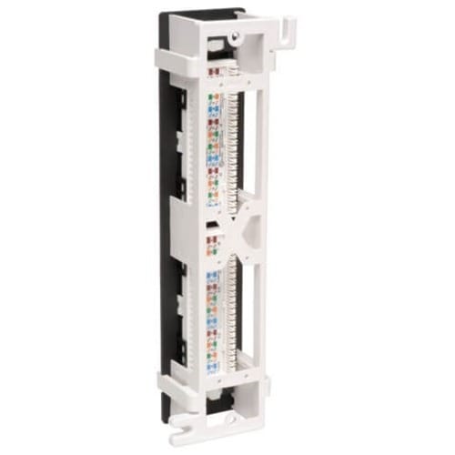 Tripp Lite 12-Port Cat5e Cat5 Wall Mount Patch Panel 568B 110 Punch TAA - 12 x R