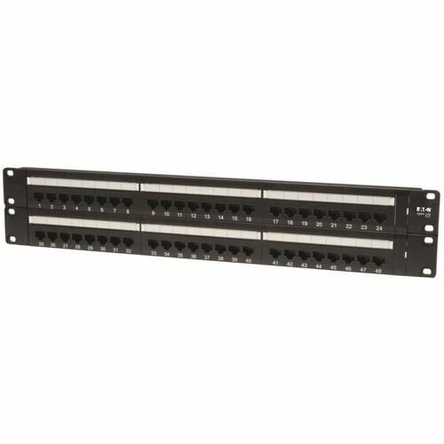 Tripp Lite 48-Port Cat5e Cat5 Rackmount Patch Panel 568B 110 Punch 2URM TAA - 48