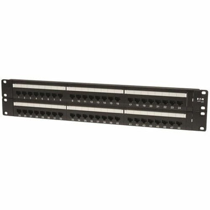 Tripp Lite 48-Port Cat5e Cat5 Rackmount Patch Panel 568B 110 Punch 2URM TAA - 48