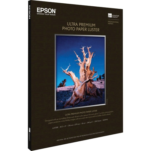 250-SHEET 8.5X11 PREMIUM LUSTER PHOTO PAPER