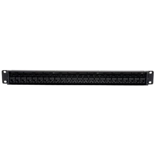 Tripp Lite 24-Port Cat6 Cat5 Patch Panel Feed Through Rackmount 568A/B RJ45 1URM