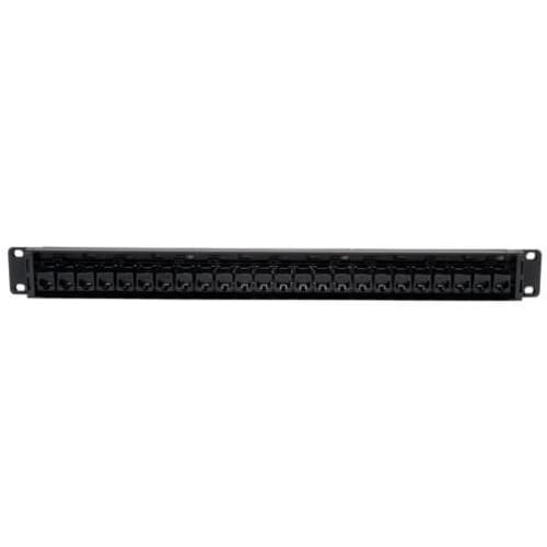 Tripp Lite 24-Port Cat6 Cat5 Patch Panel Feed Through Rackmount 568A/B RJ45 1URM