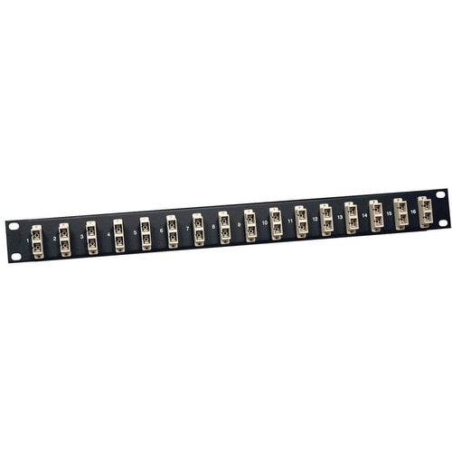 Tripp Lite 16-Port Fiber Patch Panel 62.5/125 or 50/125 SC/SC 1URM - 16 x SC