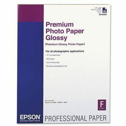 25-SHEET 17X22 PREMIUM GLOSSY PHOTO PAPER STYLUS PHOTO 1270