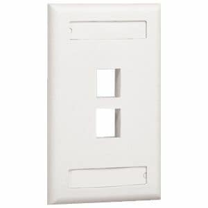 Panduit 2 Socket NetKey Faceplate  - MOQ (minimum order quantity)10 MOV (minimum