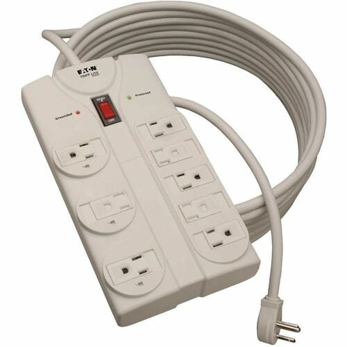 Tripp Lite Protect It! Eight-Outlet Surge Suppressor - Light Gray - NE