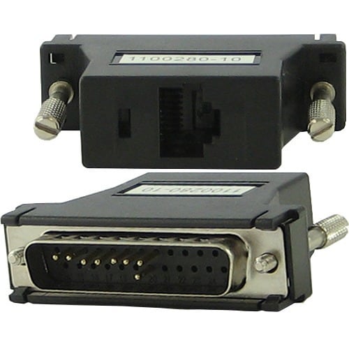 Adaptateur DBA0011C IOLAN SCS48C RJ-45F vers DB25M CROISÉ DTE