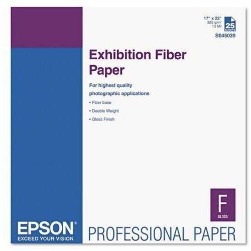 EXHIBITION FIBER PAPER 17INX22IN 25 SHEETS