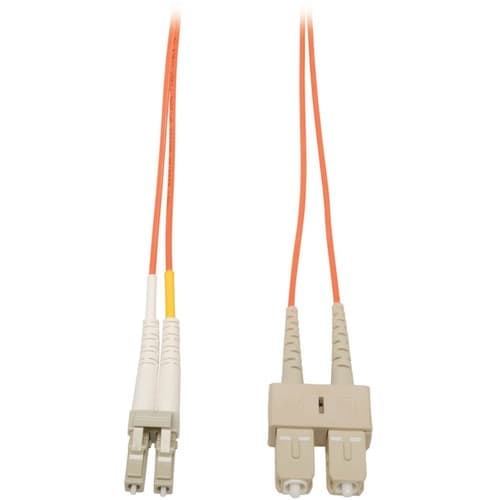 Câble de raccordement duplex à fibre optique Tripp Lite - LC mâle - SC mâle - 6 m - Orange