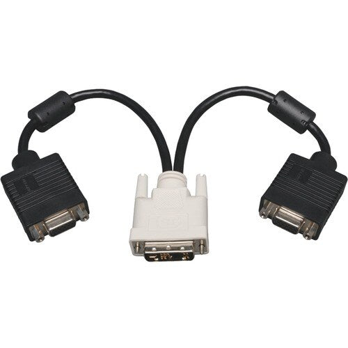 Tripp Lite 1ft DVI to VGA Splitter Adapter Converter DVI