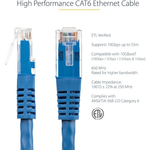 Cable Ethernet CAT6 de 20 pies de StarTech.com