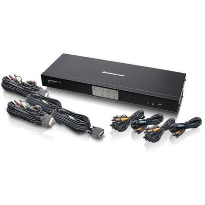 4PORT DUAL LINK DVI KVM SWITCH 7.1 SOUND TAA COMPLIANT #V27626