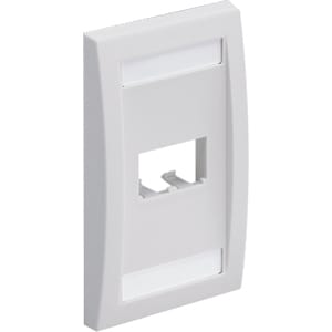 Panduit 2-Socket Faceplate - 2 x Total Number of Socket(s) - 1-gang - Off White - Plastic