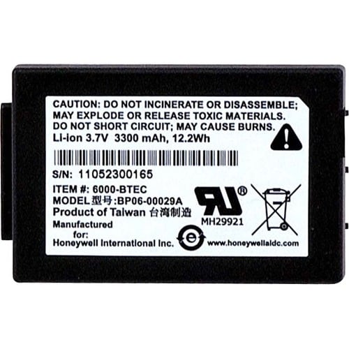 Honeywell Mobile Computer Battery - 3300mAh - 3.7V DC