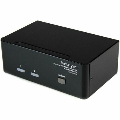 Commutateur KVM USB DVI 2 ports, double moniteur avec hub USB audio