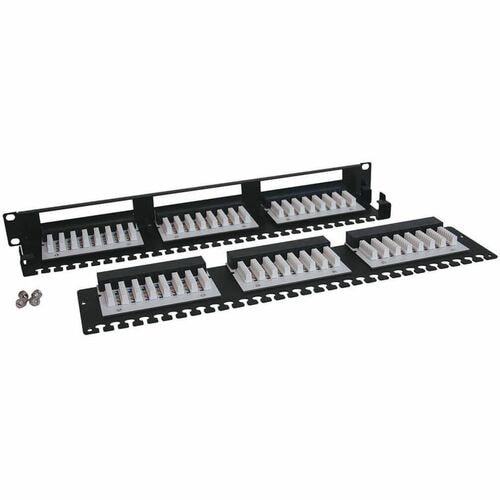 Tripp Lite 48-Port Cat6 Cat5 Patch Panel High Density 110 Punch down Rackmount 1URM TAA -