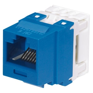 Panduit NetKey NK688MBU Cat.6 Connector Adapter - 1 x RJ-45 Network - Blue