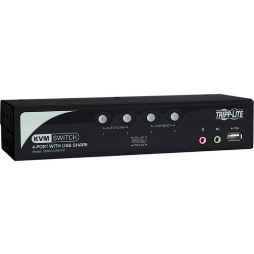 KIT KVM USB DE 4 PUNTOS CON AUDIO