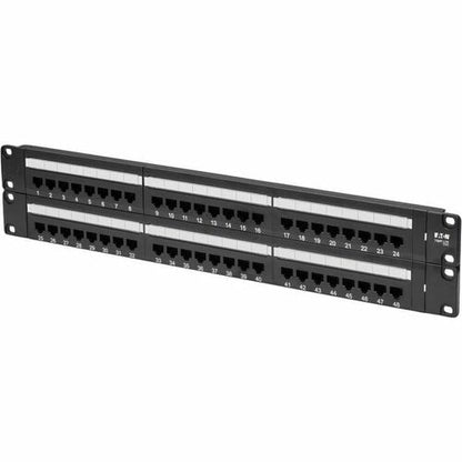 Tripp Lite 48-Port Cat6 Cat5 Patch Panel Rackmount 110 Punch Down RJ45 Ethernet