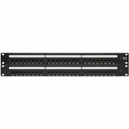 Tripp Lite 48-Port Cat6 Cat5 Patch Panel Rackmount 110 Punch Down RJ45 Ethernet