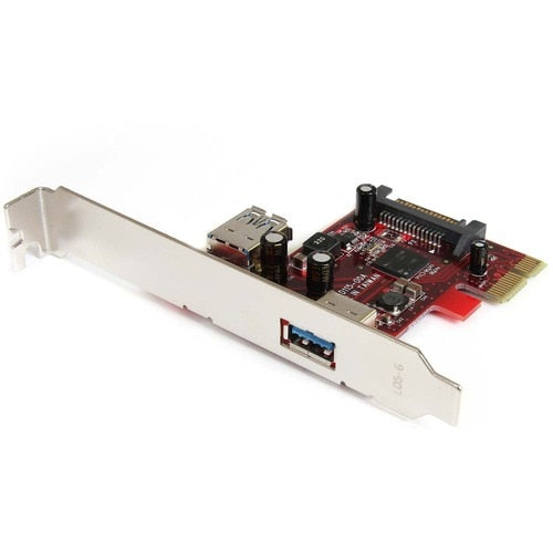 TARJETA ADAPTADORA PCIE USB 3.0 DE 2 PUERTOS 1 INTERNO/1 EXTERNO