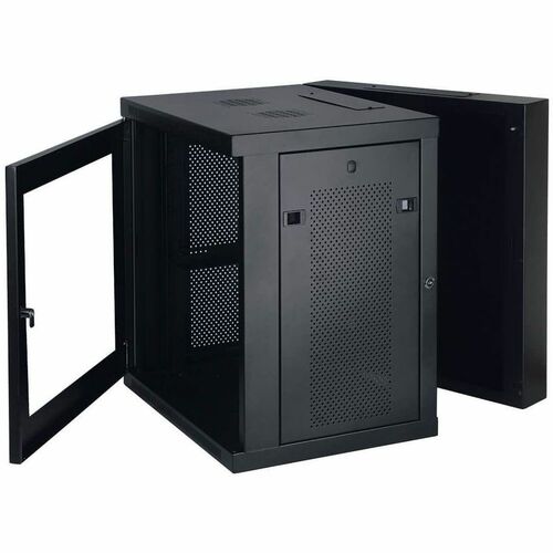 GABINETE DE RACK DE MONTAJE EN PARED DE 12 U CON PUERTA FRONTAL DE PLEXIGLÁSICO