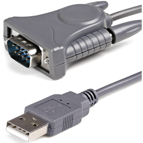 StarTech.com 3ft (91cm) 1-Port USB to Serial Cable, DB9/DB25 RS232 to USB Conver