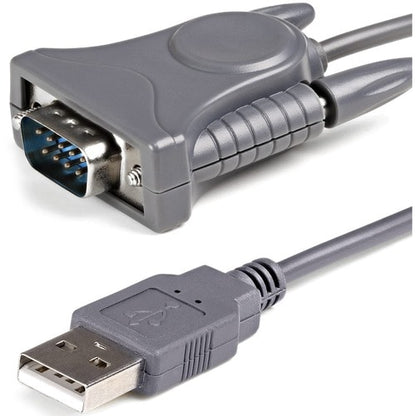 StarTech.com 3ft (91cm) 1-Port USB to Serial Cable, DB9/DB25 RS232 to USB Conver
