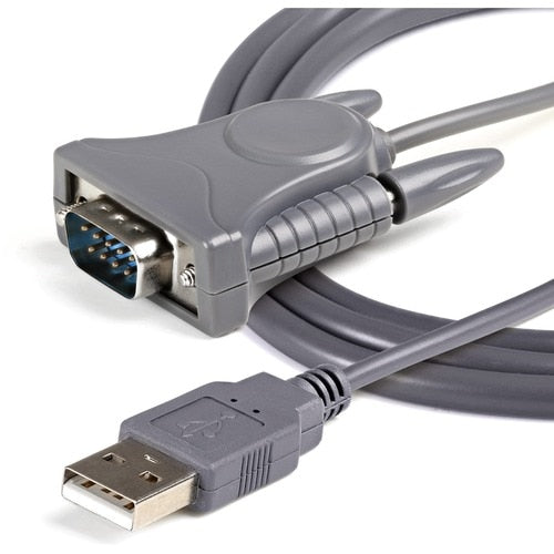 StarTech.com 3ft (91cm) 1-Port USB to Serial Cable, DB9/DB25 RS232 to USB Conver