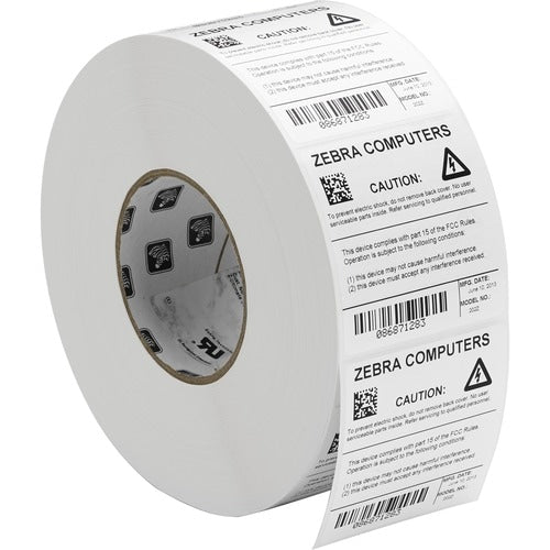 Zebra Label Polyester 2 x 0.5in Thermal Transfer Zebra Z-Ultimate 3000T 3 in cor