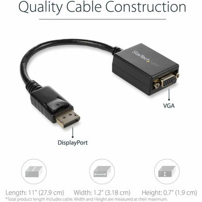 StarTech.com DisplayPort to VGA Adapter