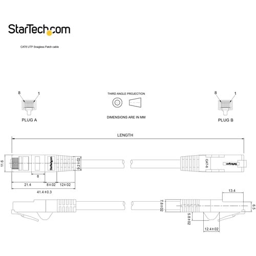 Câble Ethernet CAT6 StarTech.com de 15,2 m