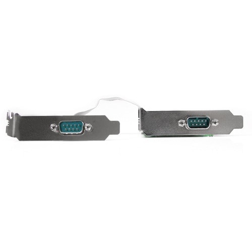StarTech.com 2 Port Low Profile PCI Express Serial Card - 16550 - Add 2 high