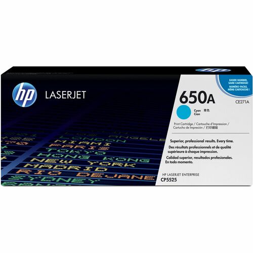 Cartouche de toner cyan CE271A pour imprimante HP CP5525