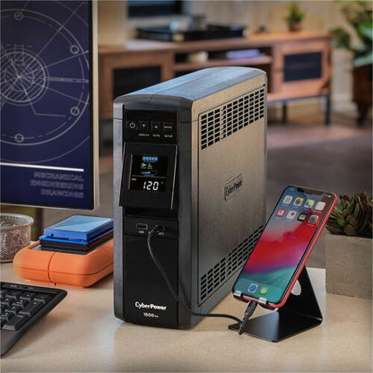 Cyber Power CyberPower PFC Sinewave CP1500PFCLCD - Capacity: 1500VA /1000W