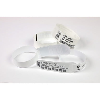 Zebra Wristband Polypropylene 1 x 10in Direct Thermal Zebra Z-Band Fun Red 1 in