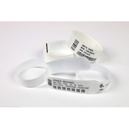 Zebra Wristband Polypropylene 1 x 10in Direct Thermal Zebra