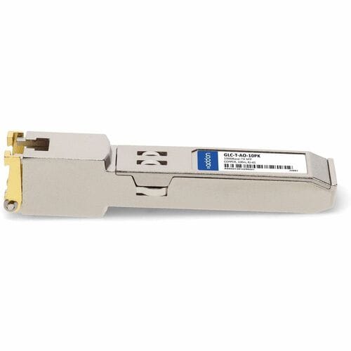 AddOn Cisco GLC-T Compatible 1000Base-TX SFP 10pack tray - 1 x RJ-45 1000Base-T LAN - 10