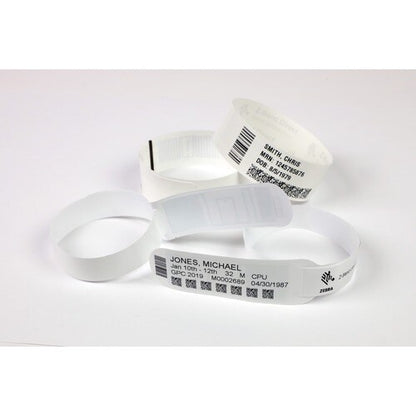 Zebra Z-Band Comfort Wristband Cartridge Kit (Red) - 1" Widt