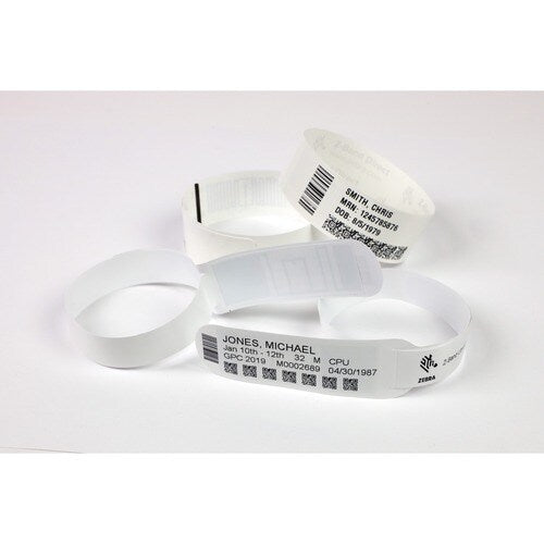 Zebra Z-Band Comfort Wristband Cartridge Kit (Blue) - 1" Wid